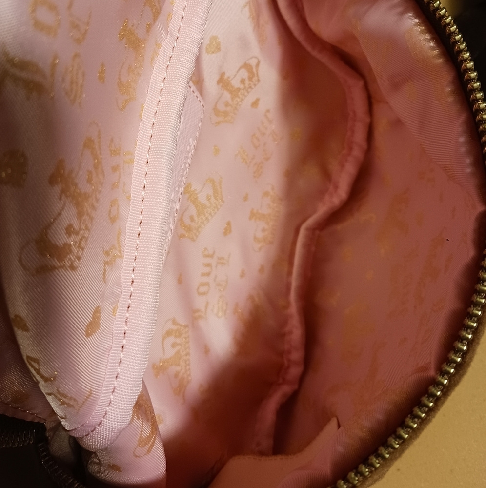 Juicy Couture x Stoney Clover velvet Brown Belt Bag - Picture 9 of 11